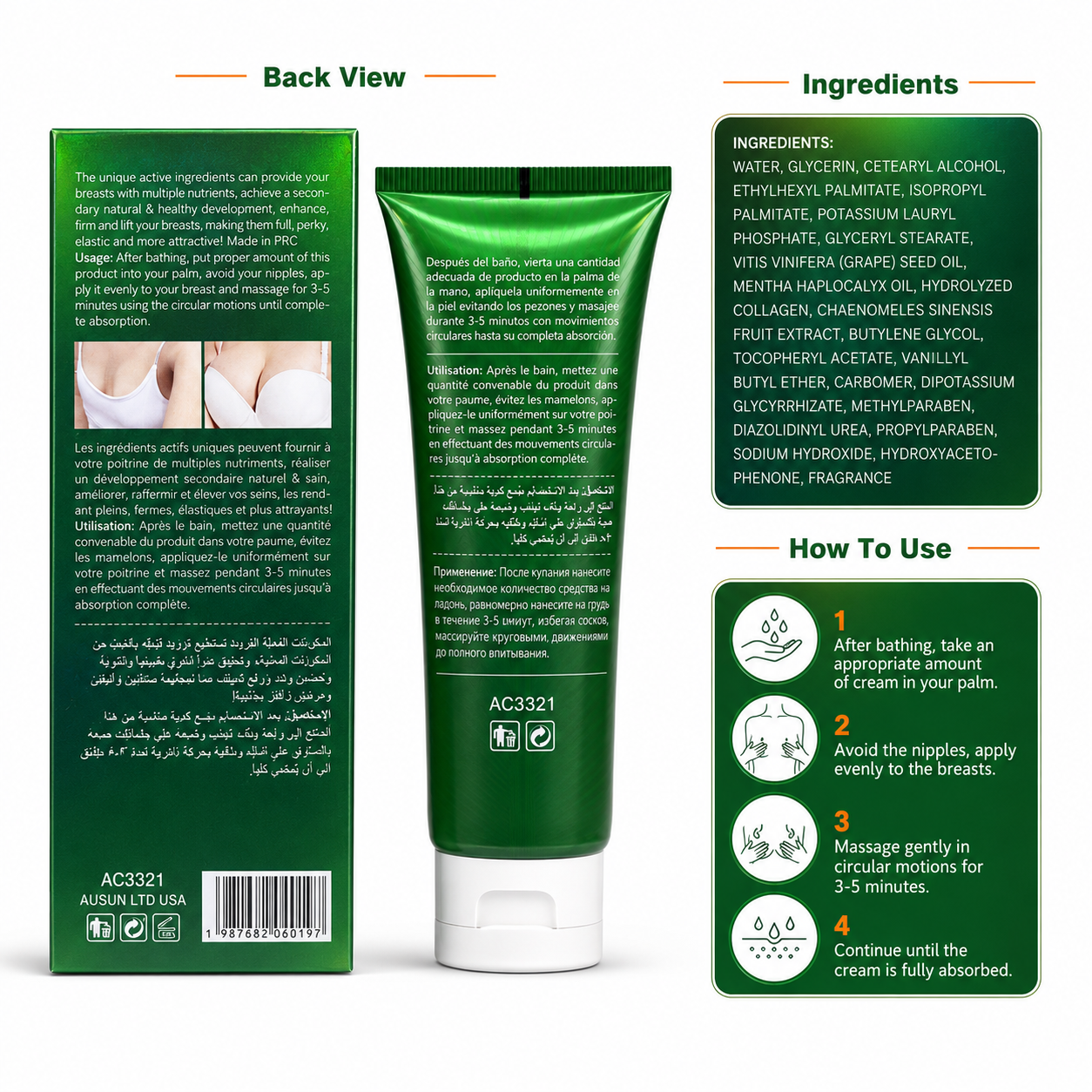 Aichun Beauty Breast Enhance Cream – 120g