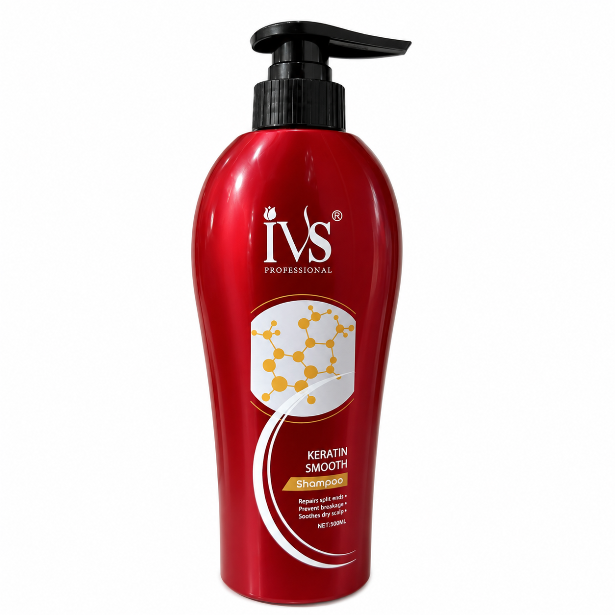 IVS Keratin Smooth Shampoo for Frizz Free Hair Care