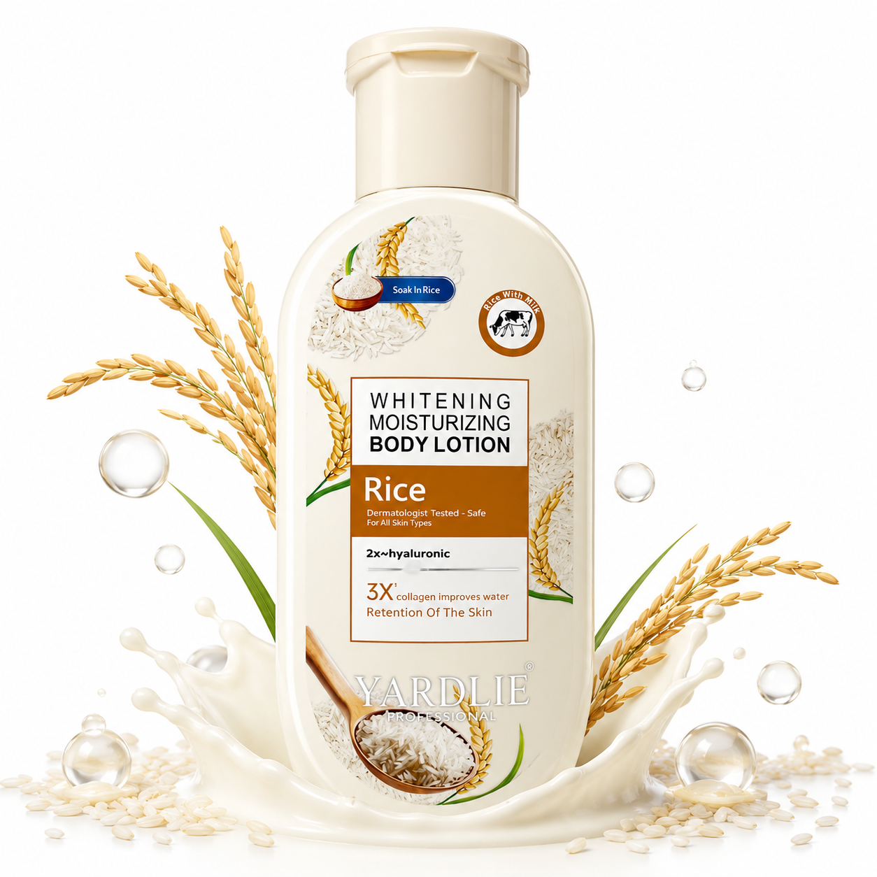 Yardlie Rice Milk Whitening Body Lotion 200ml Care