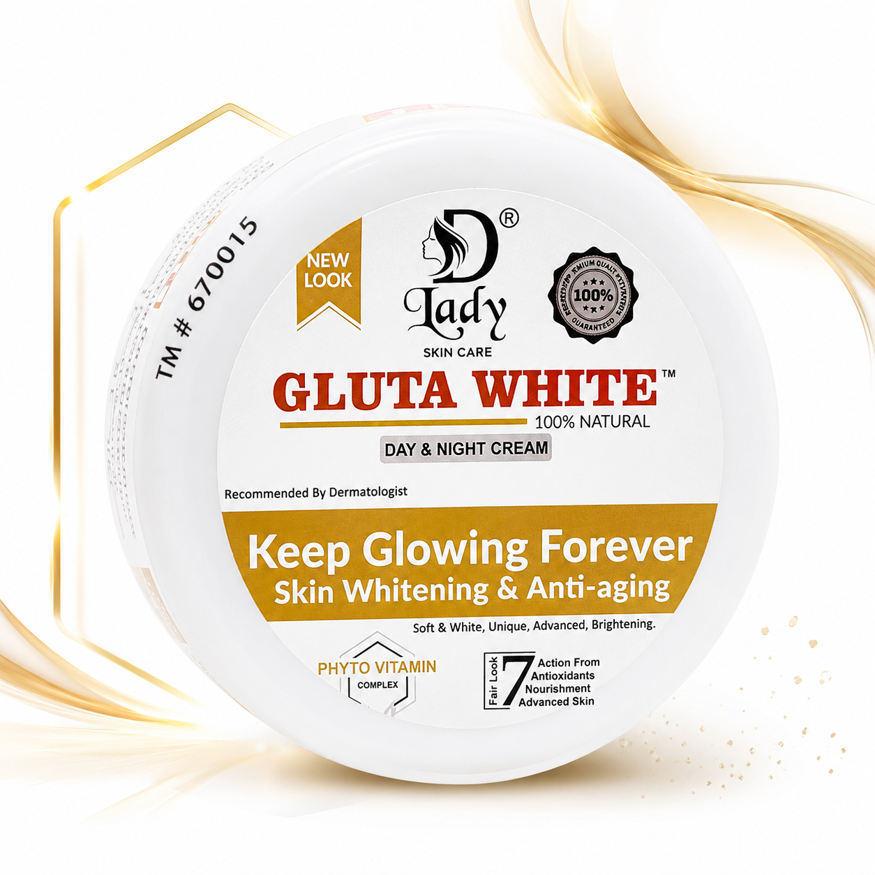 D Lady Gluta White Day & Night Cream 100% Natural Glow