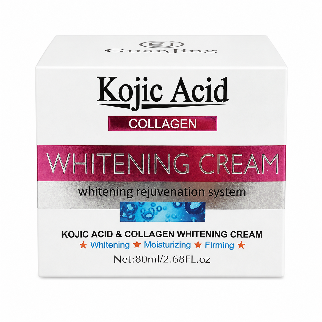 GuanJing Kojic Acid Collagen Whitening Cream 80ml Jar