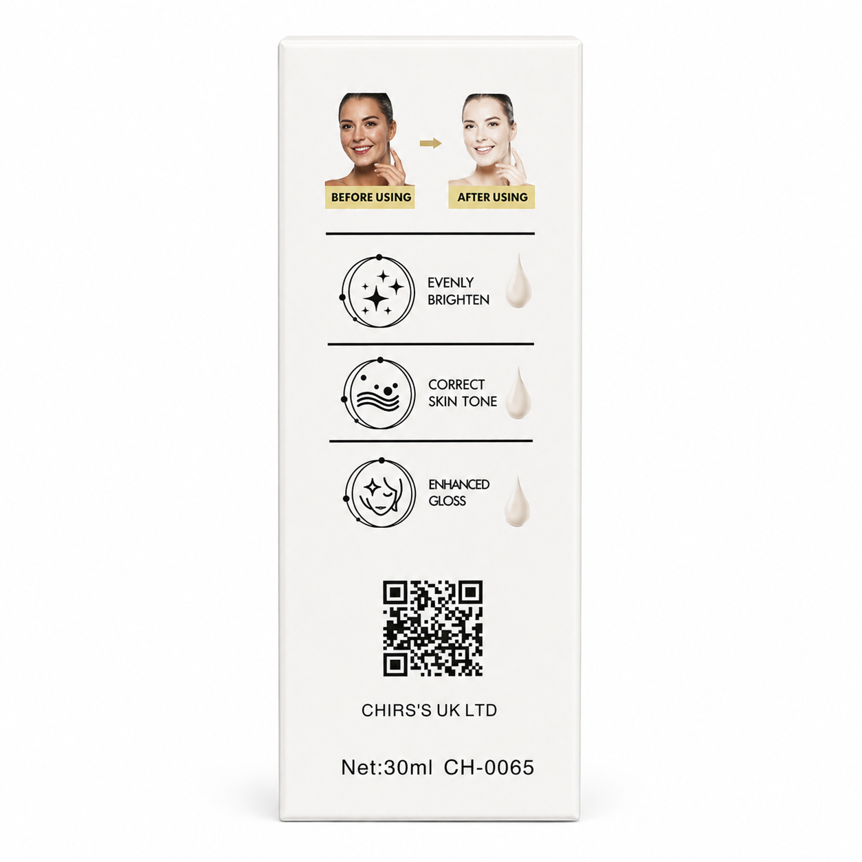 CHIRS'S Whitening Serum Even Skin Tone Brighten 30ml