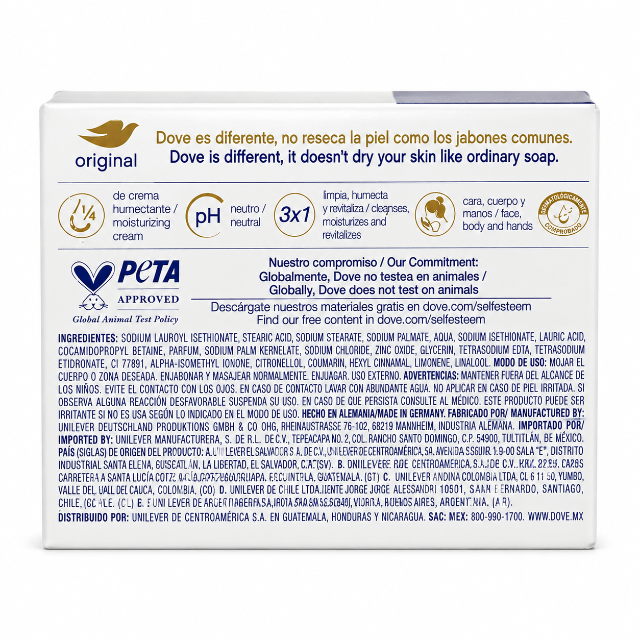 Dove Original Beauty Bar 135g Deep Moisturizing Soap