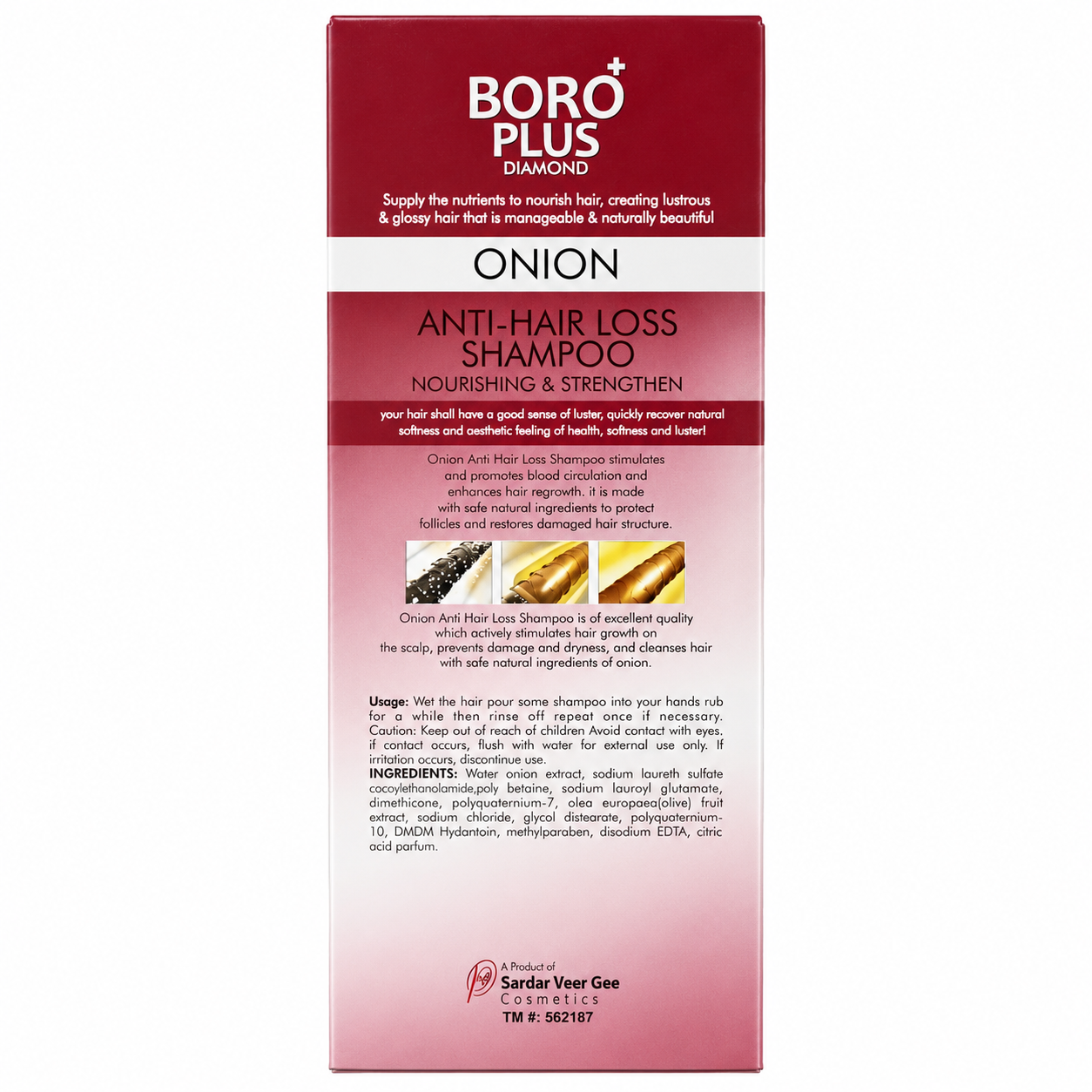 Boro Plus Diamond Onion Anti-Hair Loss Shampoo Care