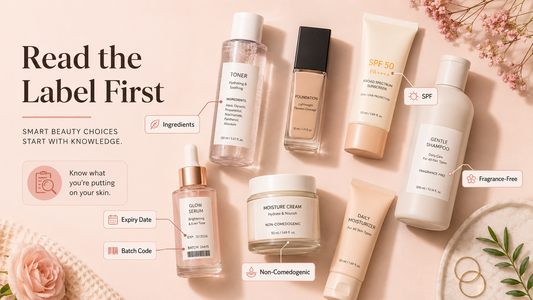 Read cosmetic labels before buying skincare, makeup, sunscreen, shampoo and beauty products for smarter skin care choices.