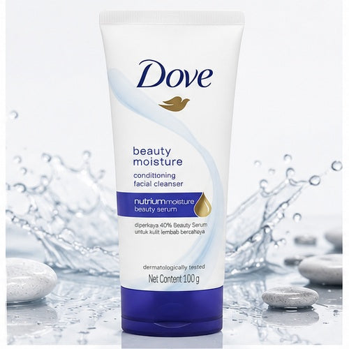 Dove Facial Cleanser Gentle Face Wash 100g for Soft & Clean Skin