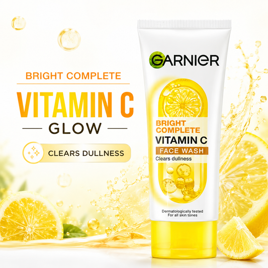 Garnier Face Wash 100ml – Vitamin C, Pure Active & Sakura Glow Variants