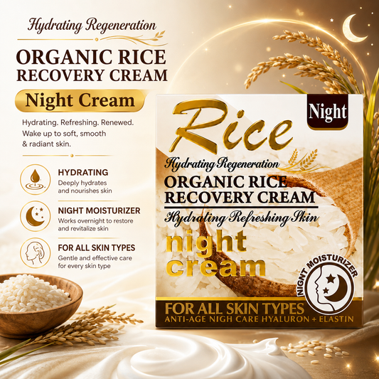 Organic Rice Recovery Night Cream – Nourishing Overnight Moisturizer