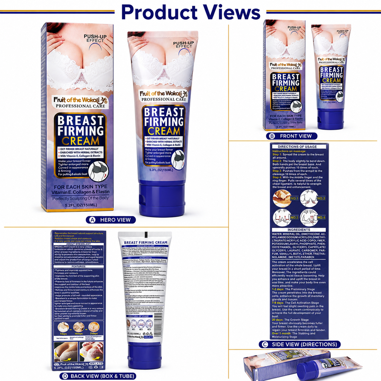 Fruit of the Wokali Breast Firming Cream – 150ml
