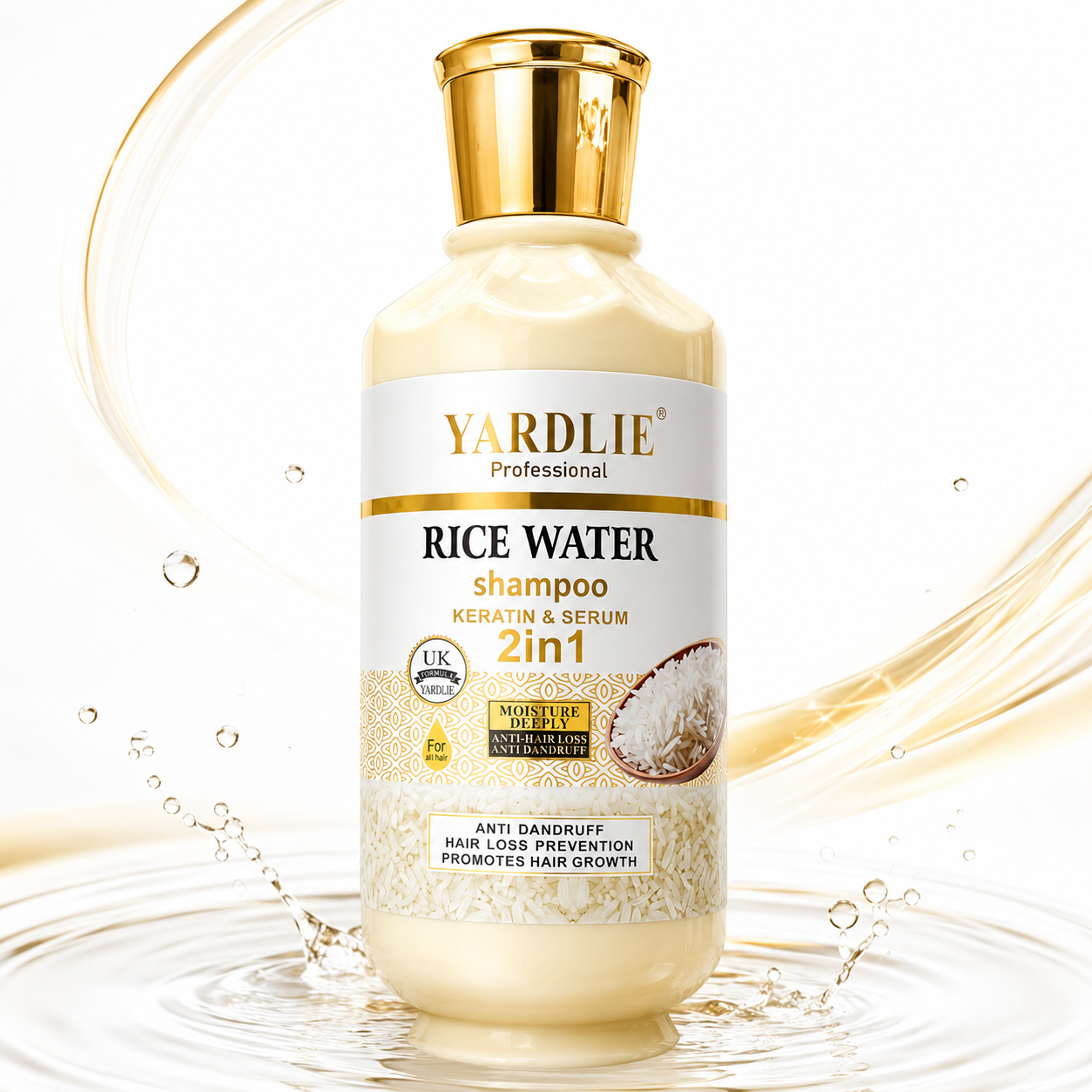 Yardlie Rice Water Keratin Serum Shampoo 2in1 500g