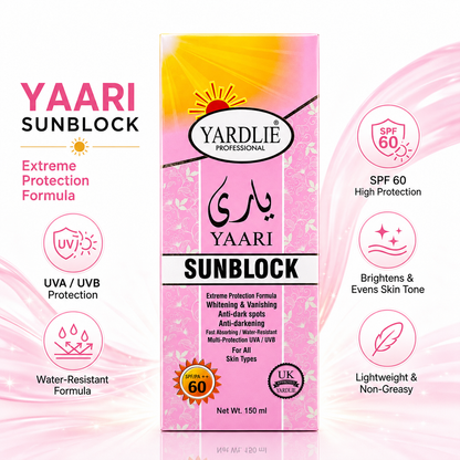 YAARI Sunblock SPF 60 Whitening UV Protection