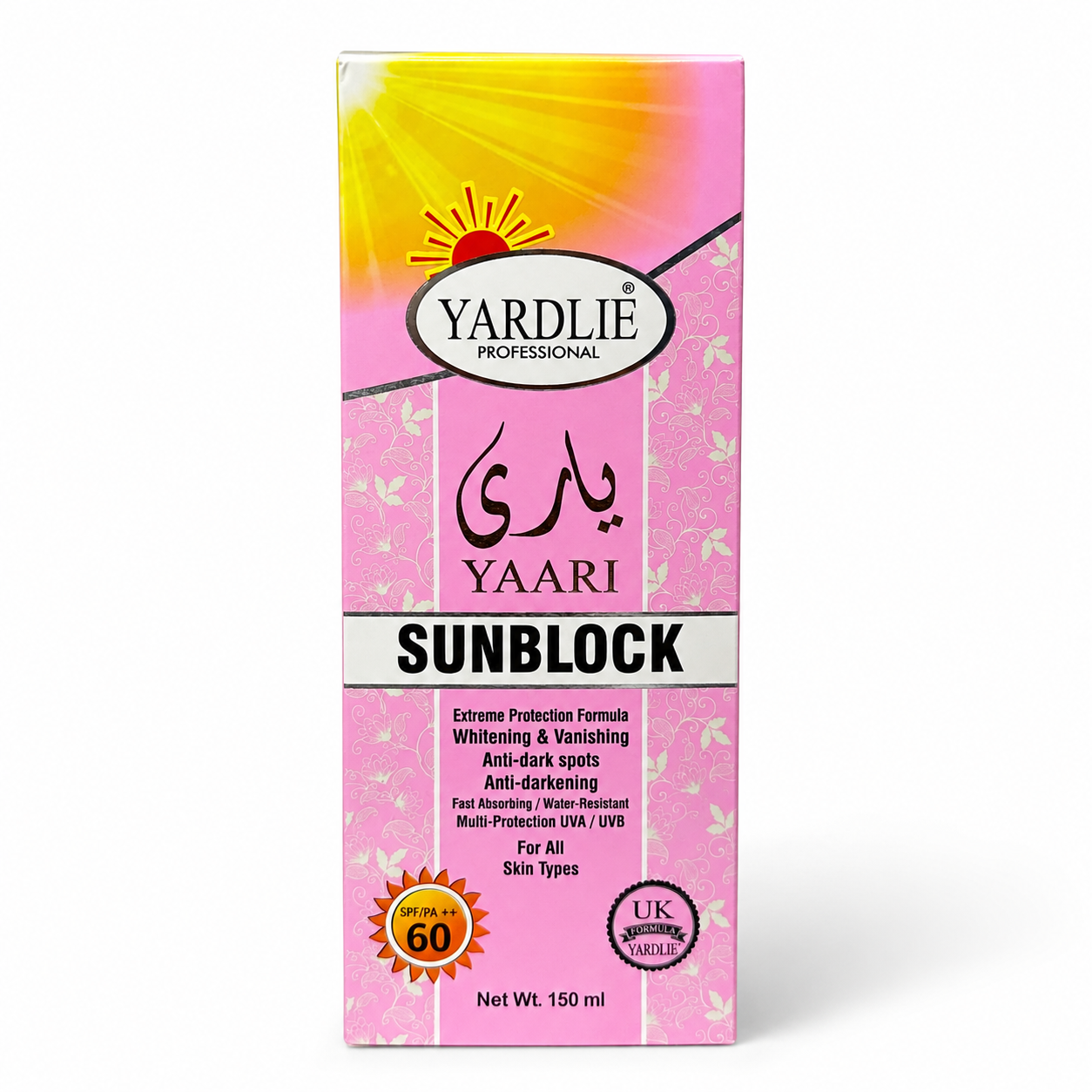 YAARI Sunblock SPF 60 Whitening UV Protection