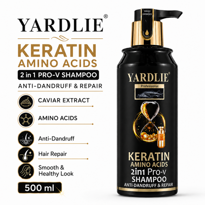 YARDLIE Keratin Amino Acids 2-in-1 Anti-Dandruff Pro-V Shampoo 500ml