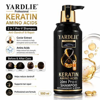 YARDLIE Keratin Amino Acids 2-in-1 Anti-Dandruff Pro-V Shampoo 500ml