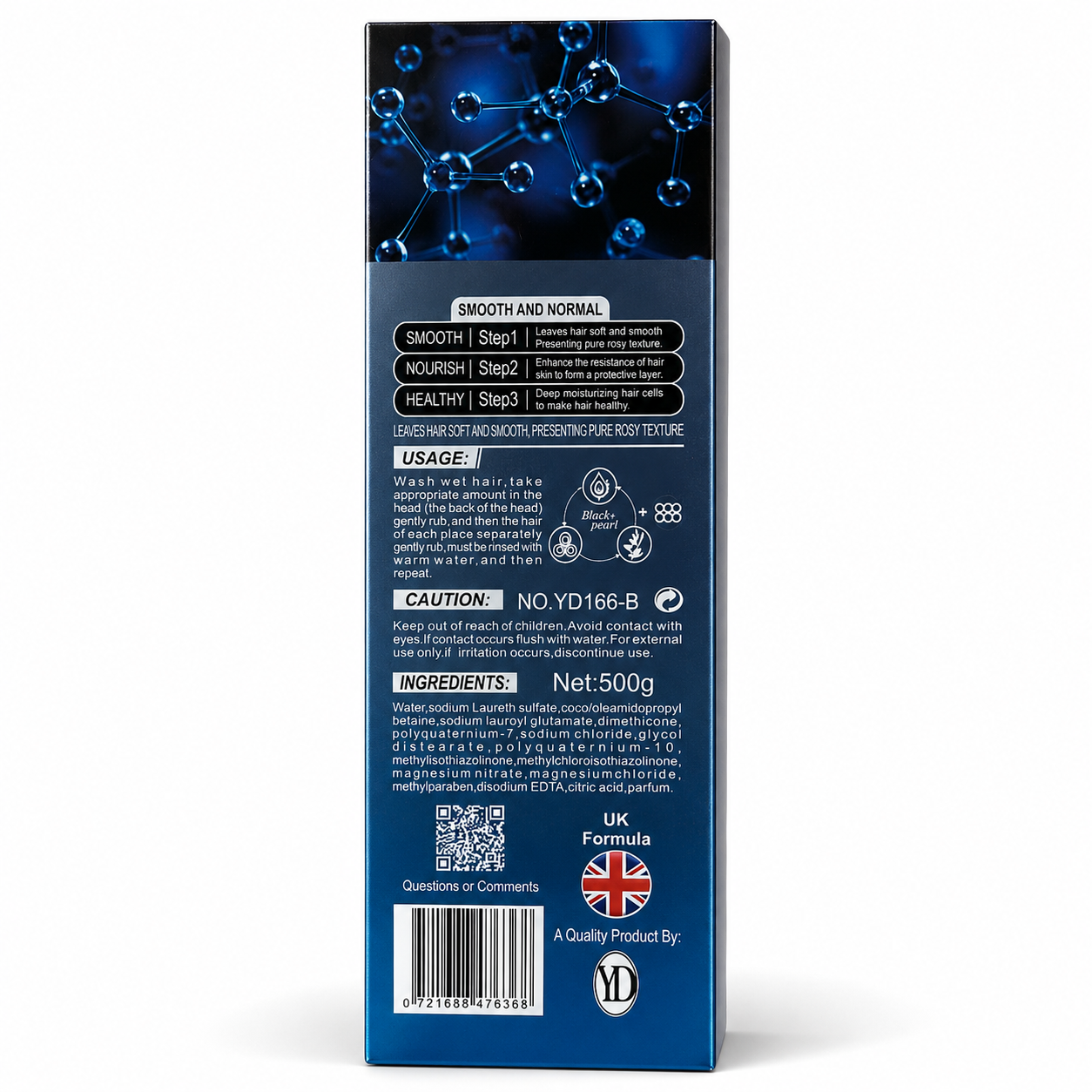 YARDLIE 24K Gold Keratin Pro-V Protein Shampoo 500ml Anti-Dandruff Repair