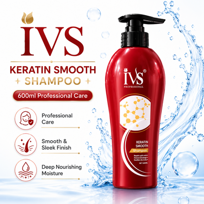 IVS Keratin Smooth Shampoo for Frizz Free Hair Care