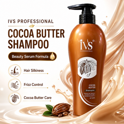 IVS Cocoa Butter Shampoo for Smooth Frizz-Free Hair