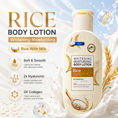 Yardlie Rice Milk Whitening Body Lotion 200ml Care