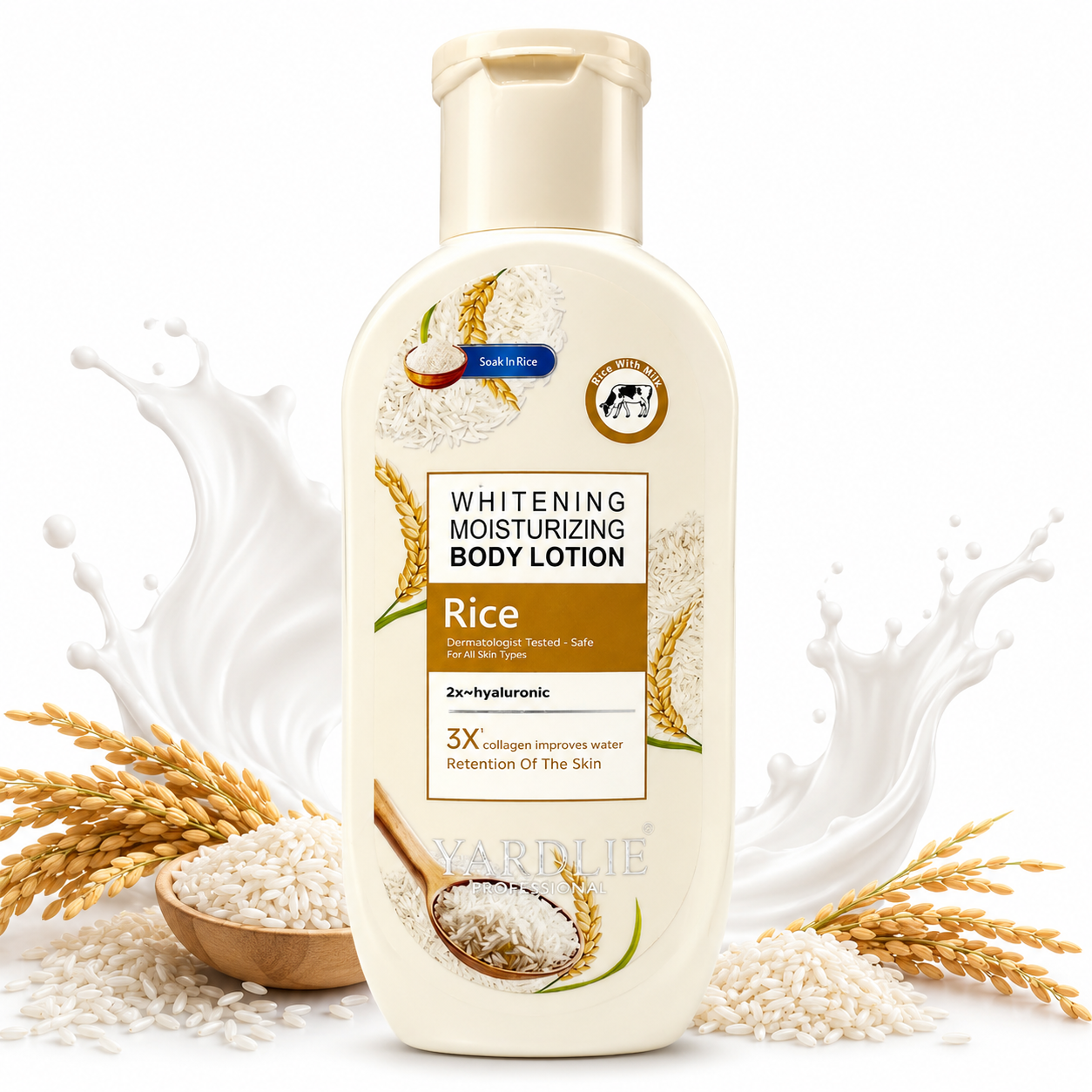 Yardlie Rice Milk Whitening Body Lotion 200ml Care