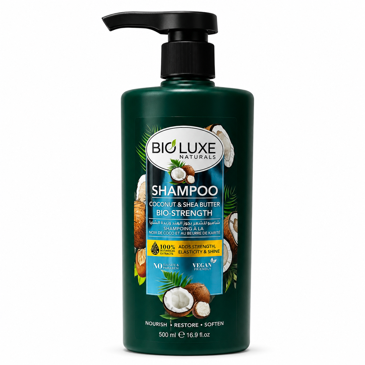 Bio Luxe Bio-Strength Coconut Shea Butter Shampoo 500ml