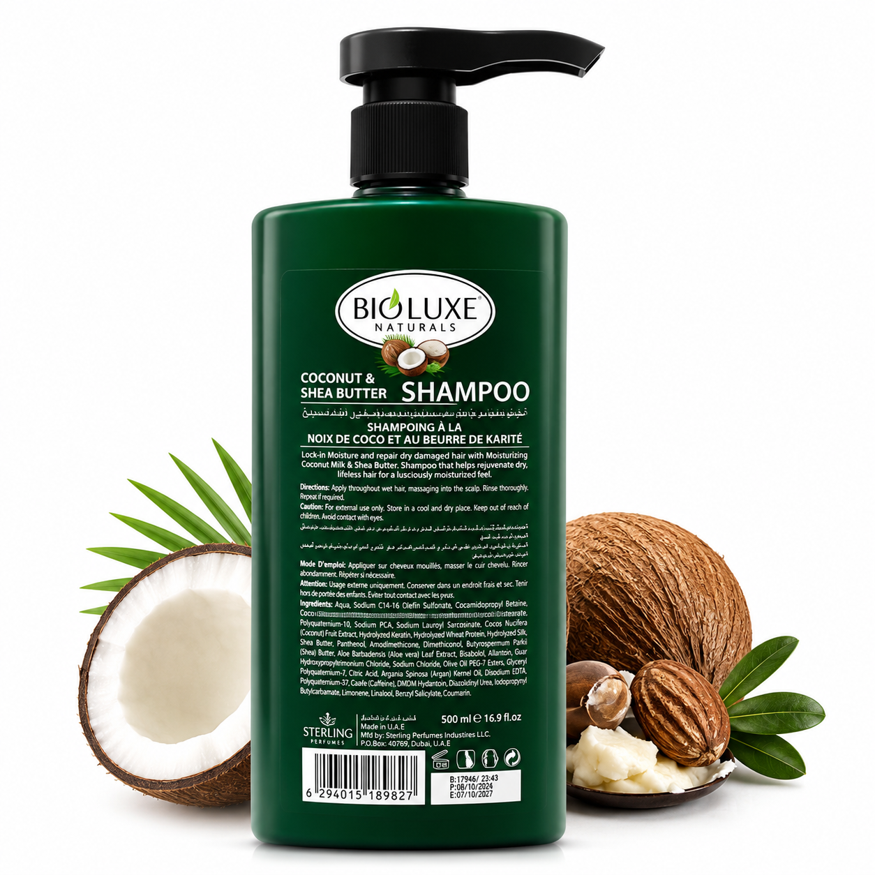 Bio Luxe Bio-Strength Coconut Shea Butter Shampoo 500ml