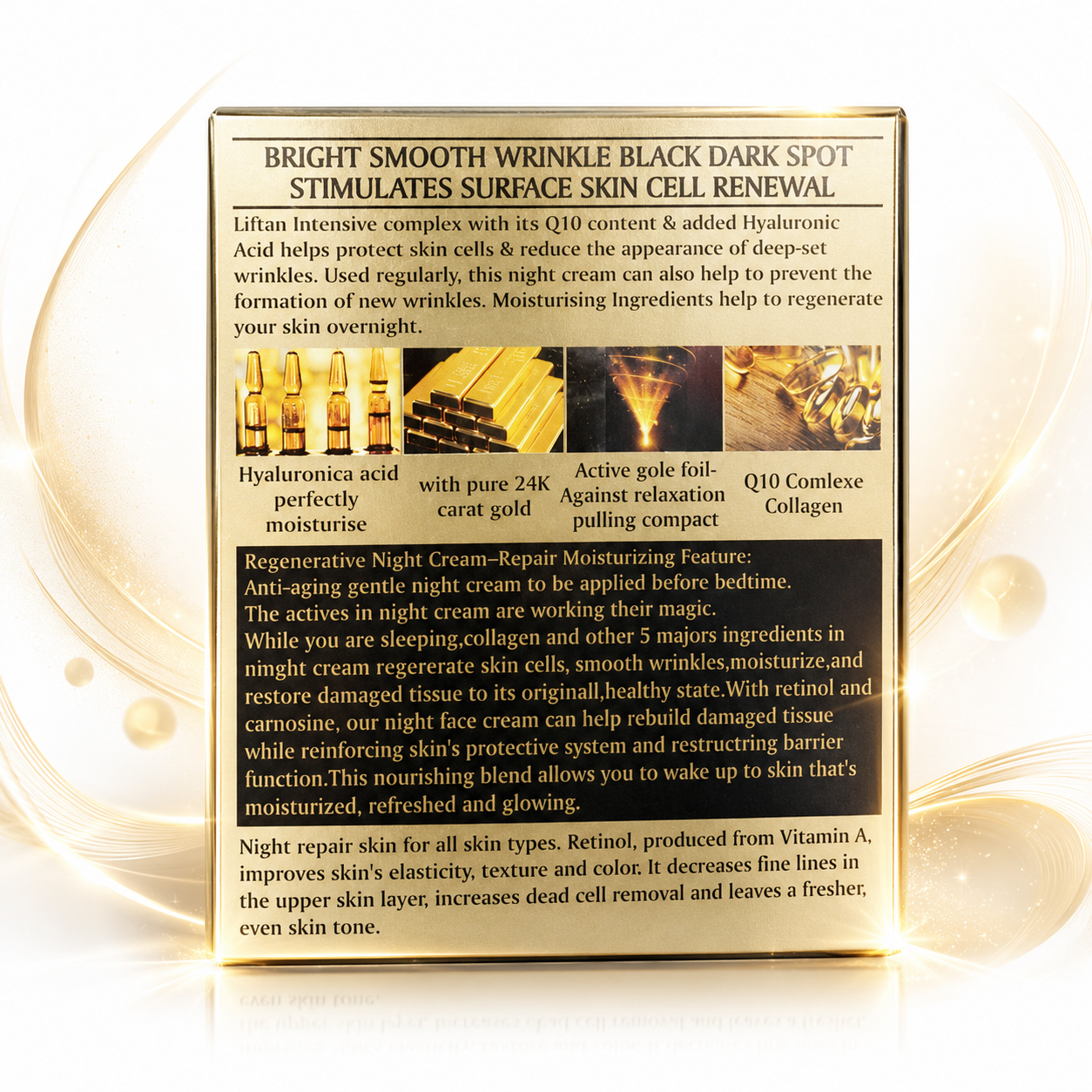 Collagen Regenerative Night Cream for Glowing Skin