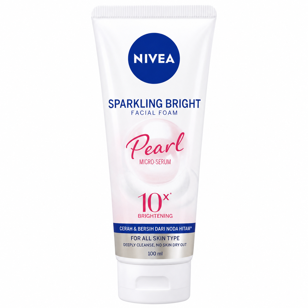 Nivea Sparkling Bright Pearl Facial Foam 100ml Glow