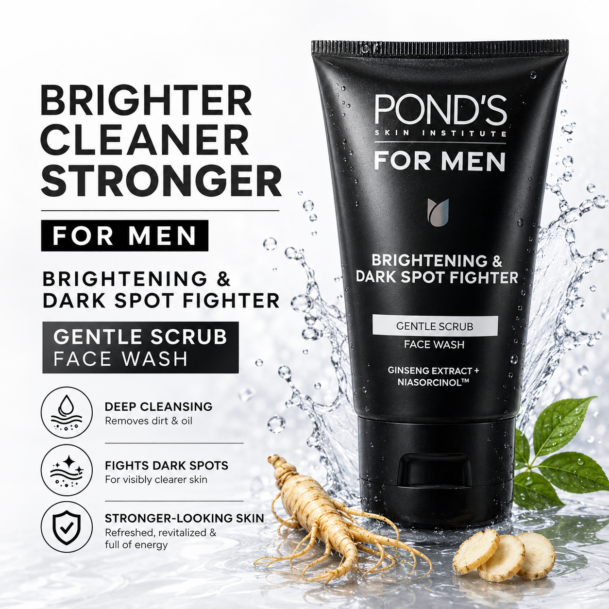 Pond's Men Dark Spot Fighter Gentle Scrub Face Wash
