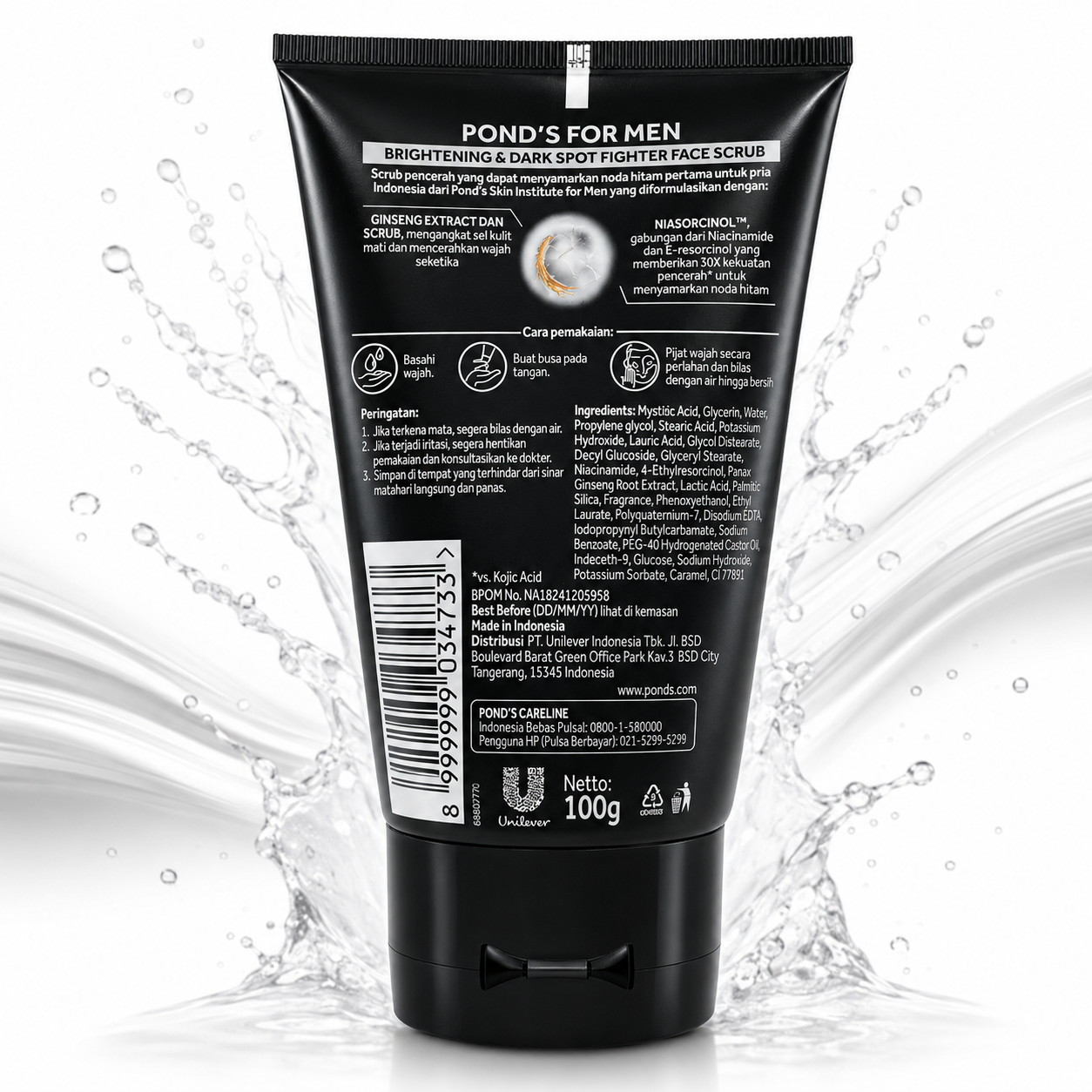 Pond's Men Dark Spot Fighter Gentle Scrub Face Wash