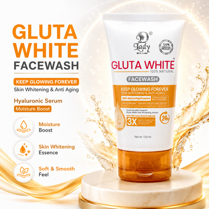 D Lady Gluta White Facewash 120ml Moisture Boost Glow