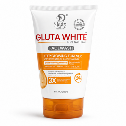 D Lady Gluta White Facewash 120ml Moisture Boost Glow