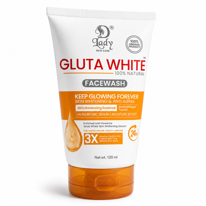 D Lady Gluta White Facewash 120ml Moisture Boost Glow
