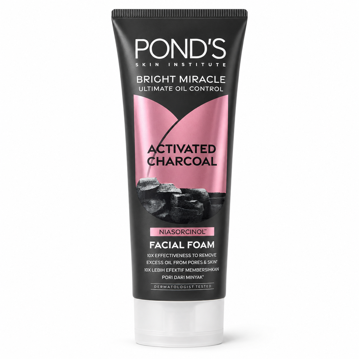 Pond's Bright Miracle Charcoal Facial Foam 100g Tube