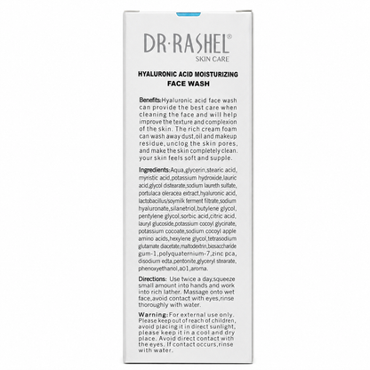 Dr Rashel Hyaluronic Acid Face Wash 100g Hydrating