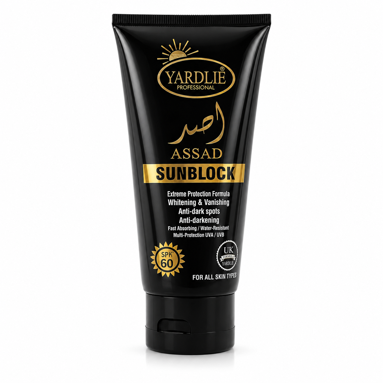 Yardlie Assad Sunblock SPF 60 UVA UVB Protection 150ml