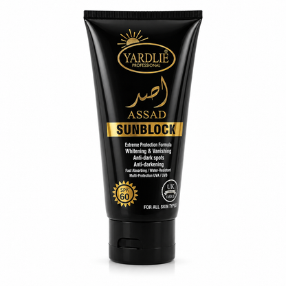 Yardlie Assad Sunblock SPF 60 UVA UVB Protection 150ml