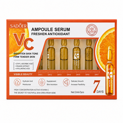 SADOER VC Ampoule Serum Vitamin C Brightening 7pcs