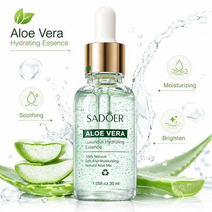 SADOER Aloe Vera Hydrating Facial Serum Skin Glow Care