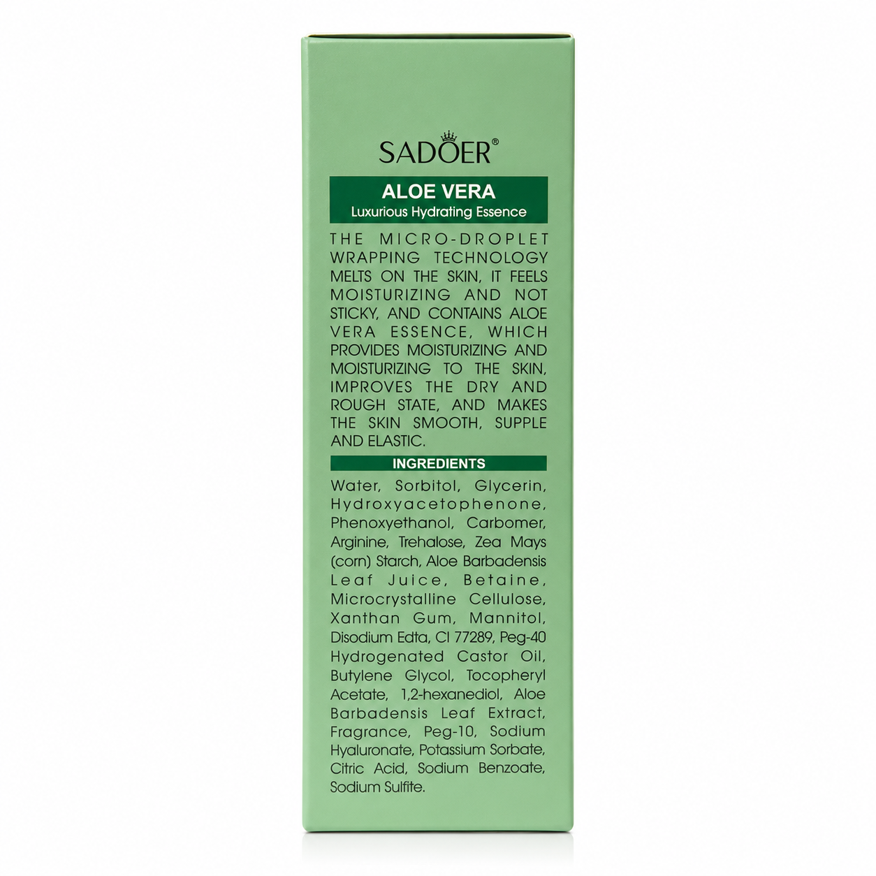 SADOER Aloe Vera Hydrating Facial Serum Skin Glow Care