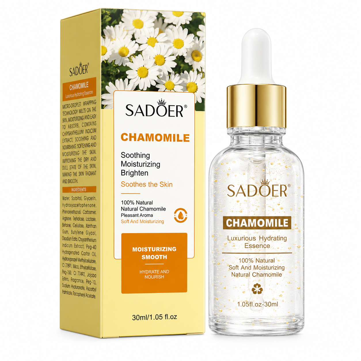 SADOER Chamomile Hydrating Facial Serum Glow Care