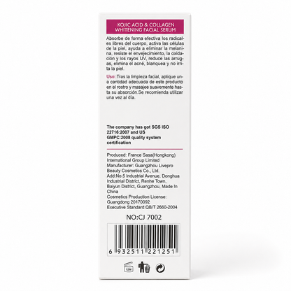 Kojic Acid Whitening Facial Serum Collagen Glow