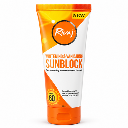 Rivaj Whitening & Vanishing Sunblock SPF 60 PA++ 40ml