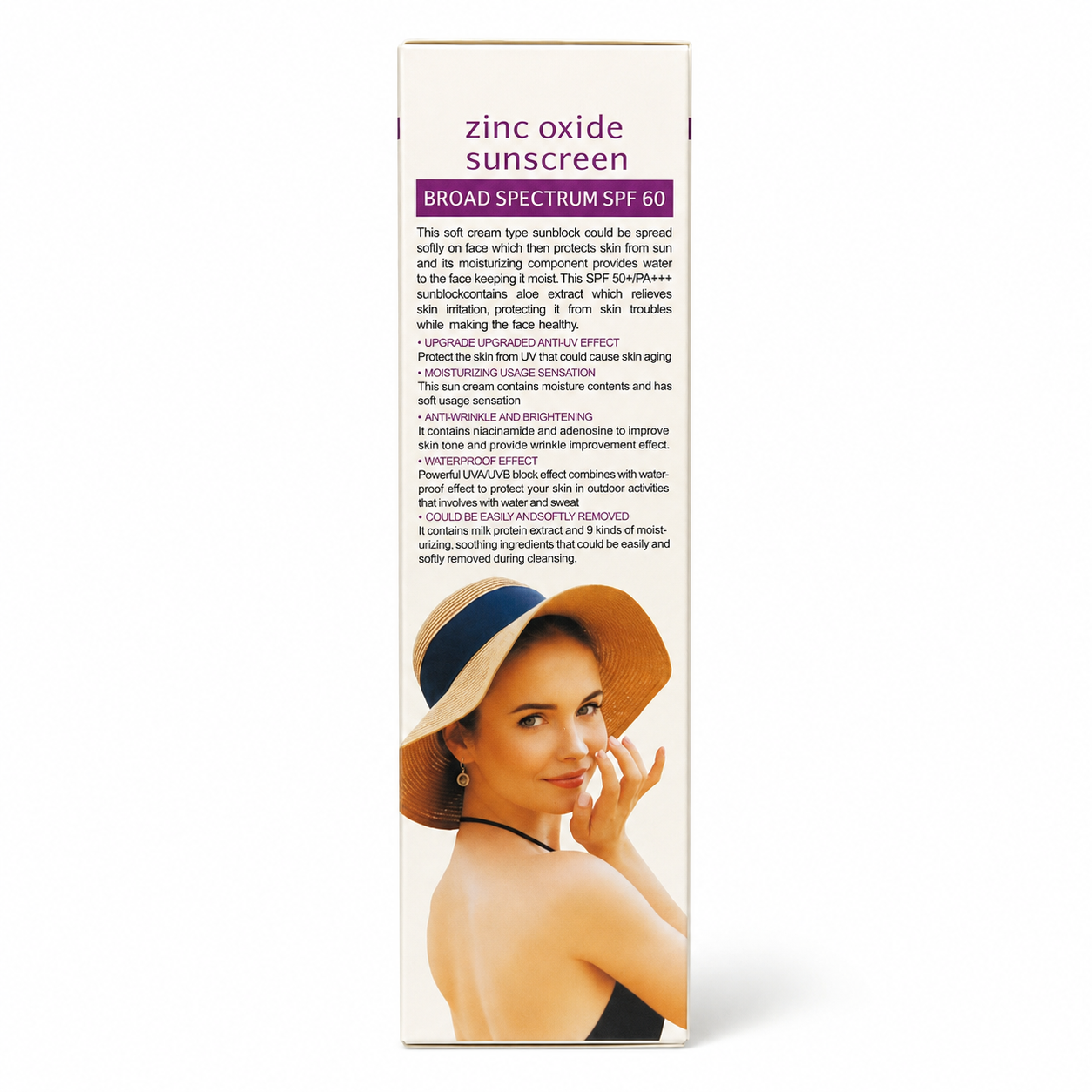 XQM Zinc Oxide Sunscreen SPF 60 Sensitive Skin 80ml