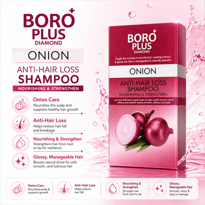 Boro Plus Diamond Onion Anti-Hair Loss Shampoo Care