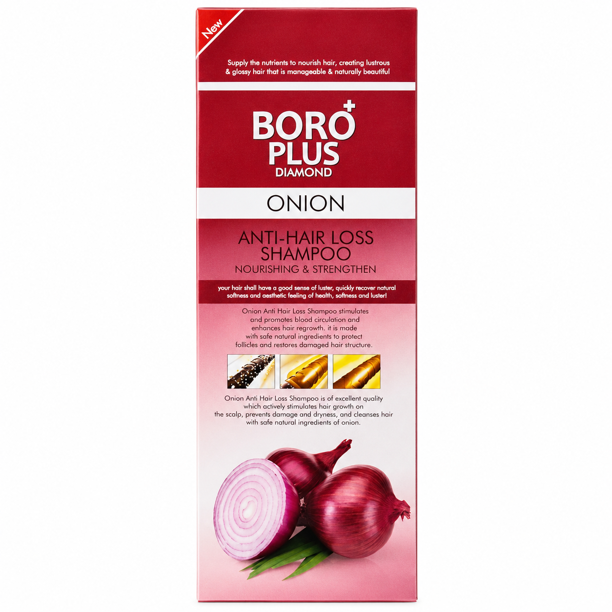 Boro Plus Diamond Onion Anti-Hair Loss Shampoo Care