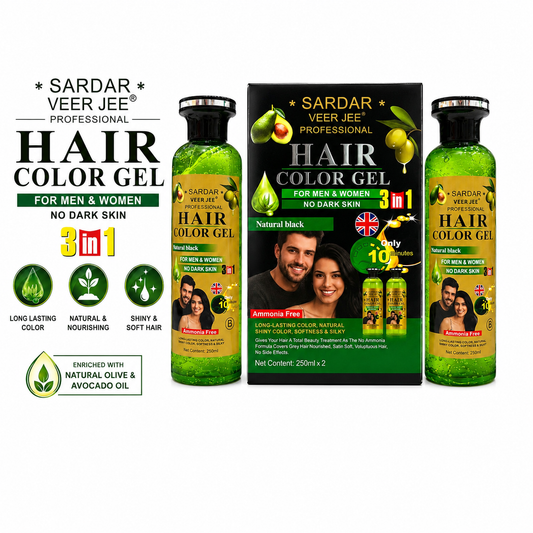 Sardar Veer Jee Hair Color Gel – Ammonia Free 3 in 1 Formula