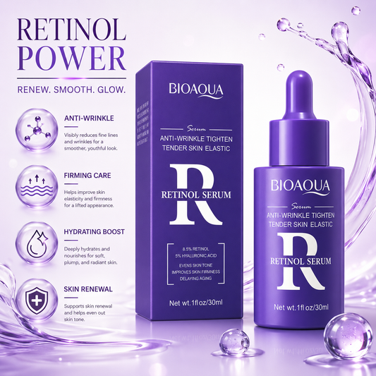 BIOAQUA Retinol Serum – 8.5% Retinol + 5% Hyaluronic Acid – 30ml