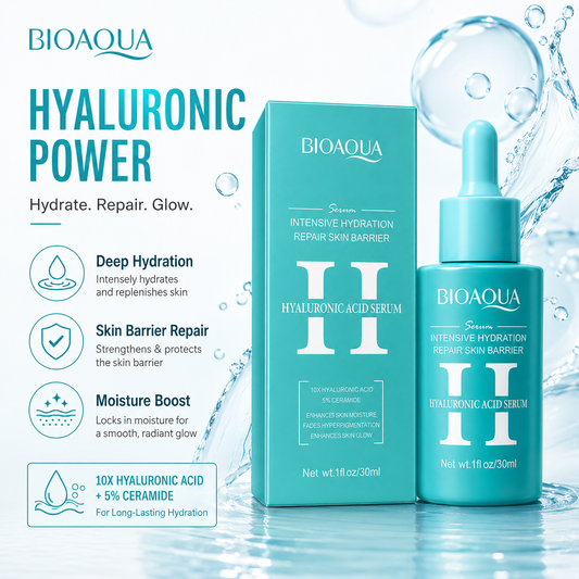 BIOAQUA Hyaluronic Acid Serum – 10X Hyaluronic Acid + 5% Ceramide – 30ml