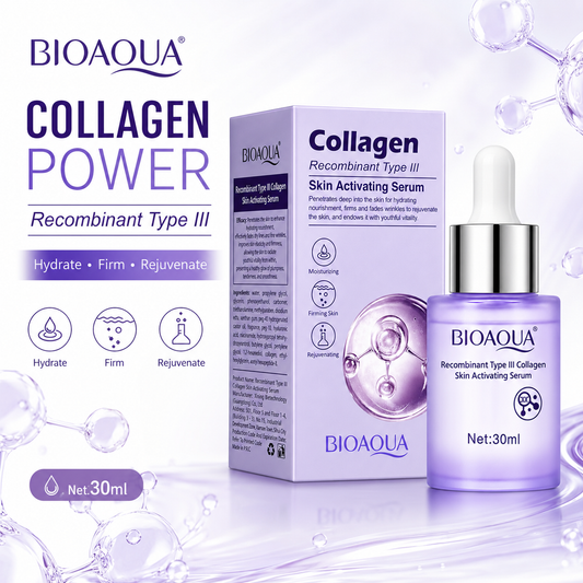 BIOAQUA Recombinant Type III Collagen Skin Activating Serum – 30ml