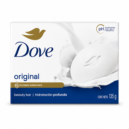 Front packaging of Dove Original pH-neutral Beauty Bar 135g